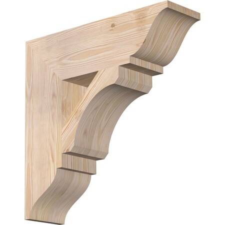 Ekena Millwork Legacy Traditional Smooth Bracket, Douglas Fir, 5 1/2"W x 20"D x 20"H BKT06X20X20LEC01SDF